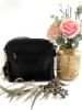 Picture of Black Leather & Cowhide Shoulder Bag