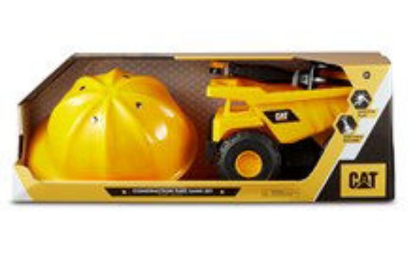 Picture of Cat Construction Set - Dump Truck Hardhat & Sand Tools