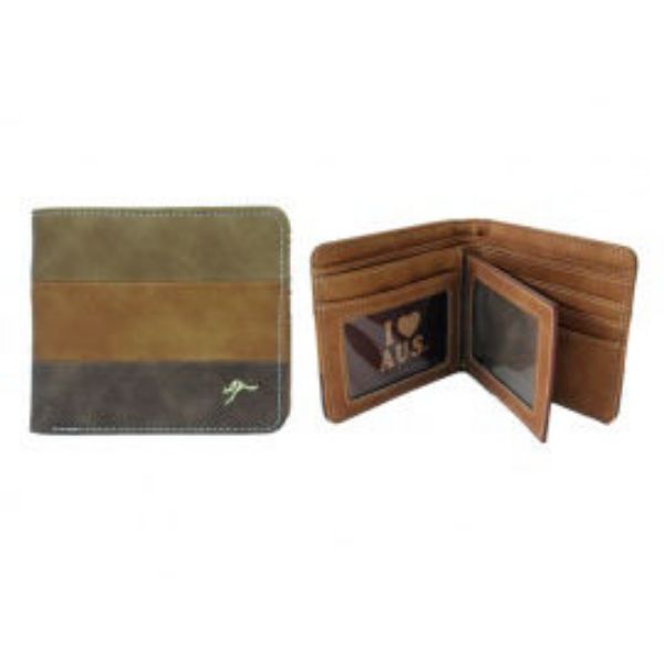 Picture of Tri-Tone Mens Suede Wallet