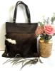 Picture of Dark Brown Leather & Cowhide Shoulder Bag